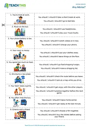 ESL should and shouldn't game for A2 pre-intermediate: matching, pelmanism, binary choice, group work