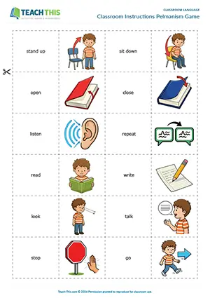 ESL classroom language game preview, beginner A1, matching, pelmanism, forming sentences, freer practice, pair work