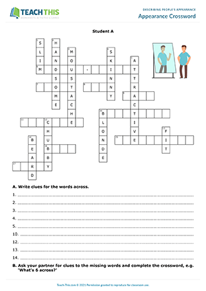 Appearance Crossword Preview