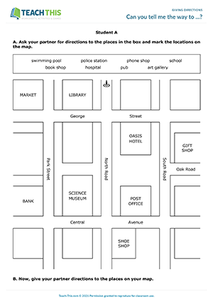 Directions Games, 6 Fun Activities About Giving Directions In English