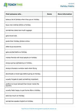 holidays esl activities games worksheets