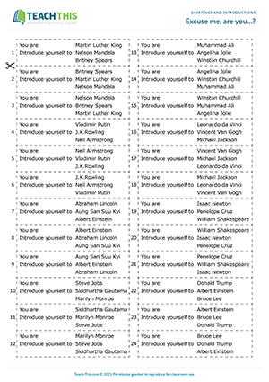 Small Talk ESL Activities Role-Plays Games Worksheets
