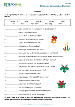Christmas Conversation Questions Preview