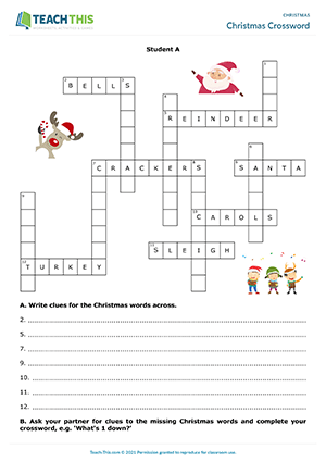 Christmas Crossword Preview