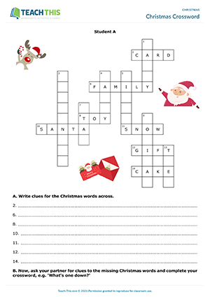 Where is my list? An easy Christmas play-theatre - ESL worksheet by  meljthomson