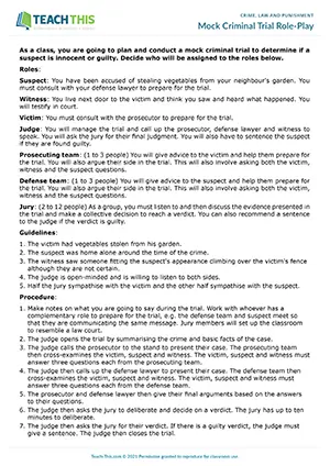 ESL criminal trial role-play preview for upper-intermediate B2 with courtroom vocabulary and free practice