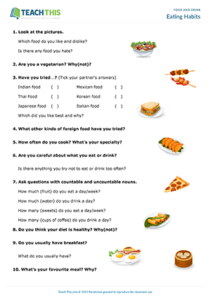 Food Drink ESL Activities Games Worksheets Food Drink ESL Activities Games Worksheets