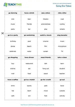 ESL Entertainment Game, pre-intermediate A2, describing, guessing, group work