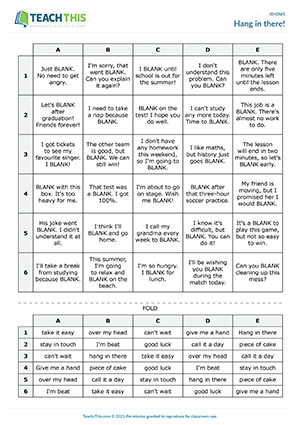 A2-B1 The Idioms Game