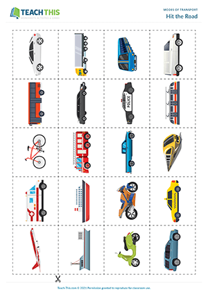 Means Of Transport Vocabulary Worksheet