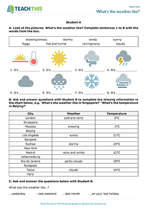 Elementary Weather Chart