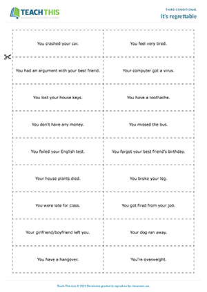 Third conditional sentences