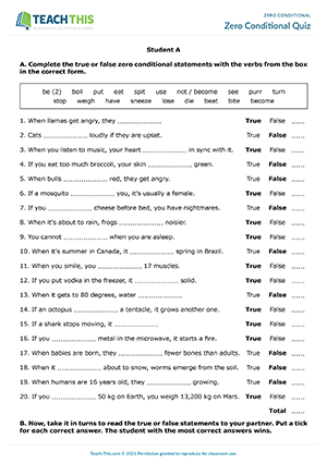 Conditional Short Test