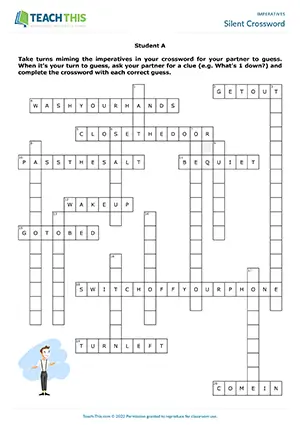 ESL imperatives activity for A2: mimes, guessing, and vocabulary for classroom commands