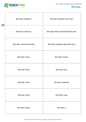 ESL Grammar Posters: PAST SIMPLE Tense - Examples, Uses & Spelling Games  and Activities for Teaching ESL – Hot Chocolate Teachables