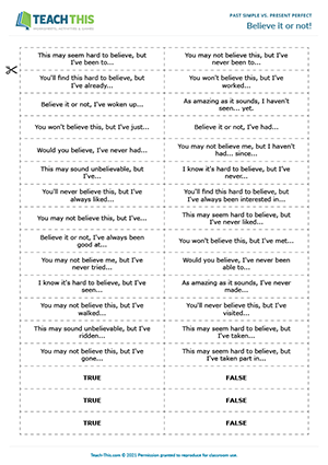 Present Perfect Vs Past Simple Games Esl Activities Worksheets