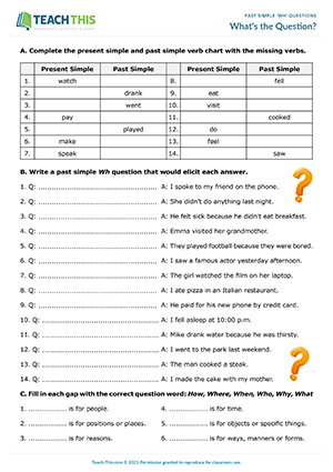 Simple Past Regular Verbs Quiz! - ProProfs Quiz