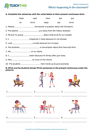 Present Continuous Interactive board game for online and fact to face  classes - ESL Kids Games