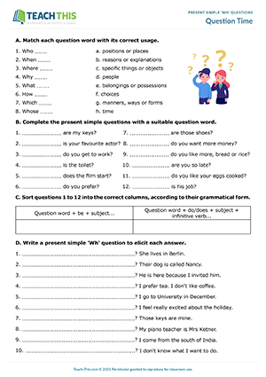 present simple wh questions esl activities games worksheets