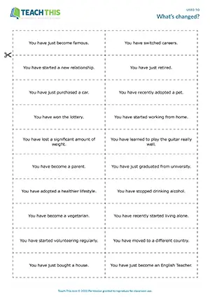 ESL Used to and Would Game preview, Upper-intermediate B2, forming sentences, guessing, group work
