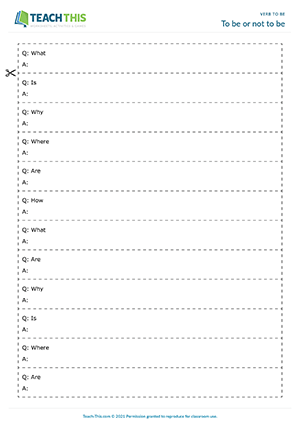 grammar worksheet to be To be or not to be Preview