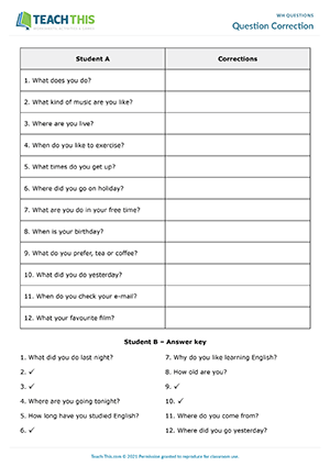 wh questions esl activities games worksheets