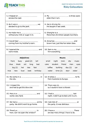Risky Collocations Preview