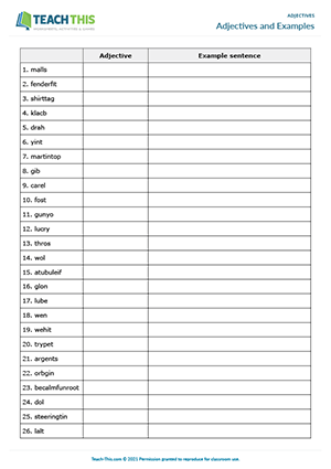 adjectives activities esl Anagrams, Adjectives and Examples Preview