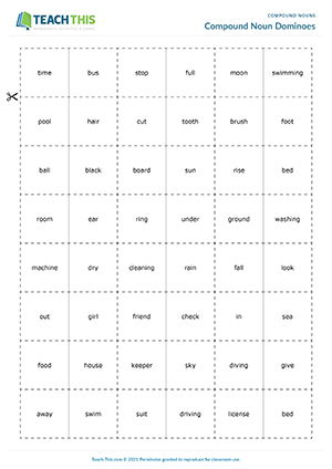 Compound Nouns Games Esl Activities