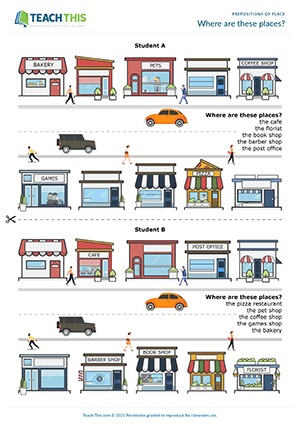 Place Prepositions Esl Activities Games Worksheets