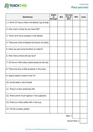 Cooking Place Game Quantifiers Worksheets ESL Activities Games Cooking Place Game Quantifiers Worksheets ESL Activities Games